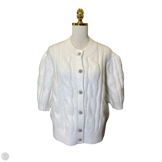 Cardigan By Free Assembly In White, Size: Xl