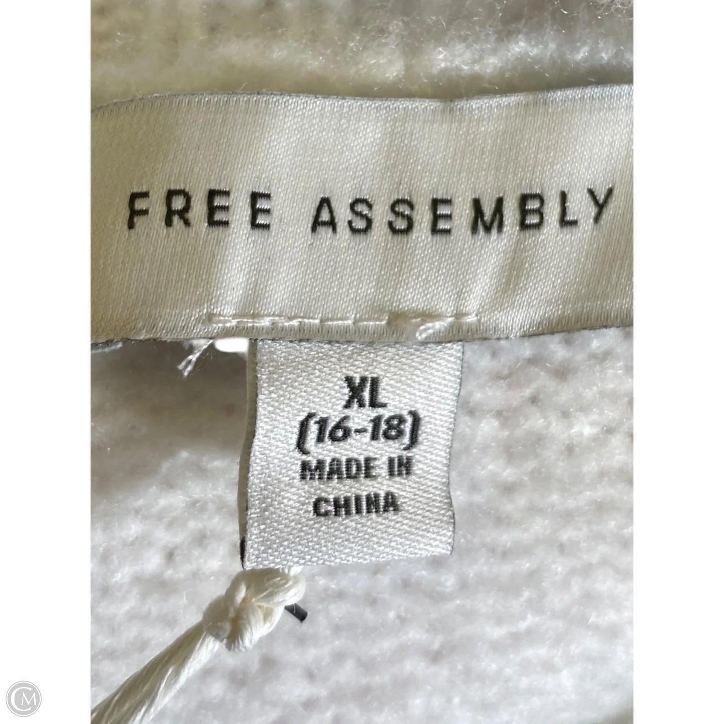 Cardigan By Free Assembly In White, Size: Xl