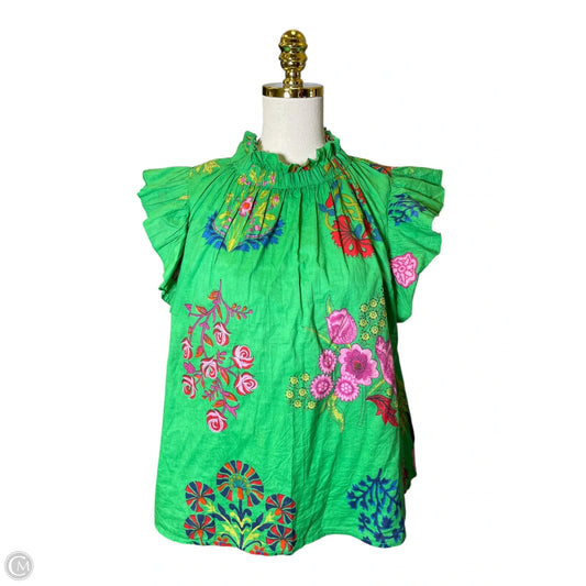 Top Short Sleeve By Thml In Multi-colored, Size: L