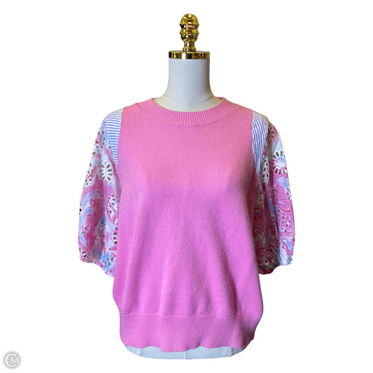 Top Short Sleeve By Thml In Multi-colored, Size: L