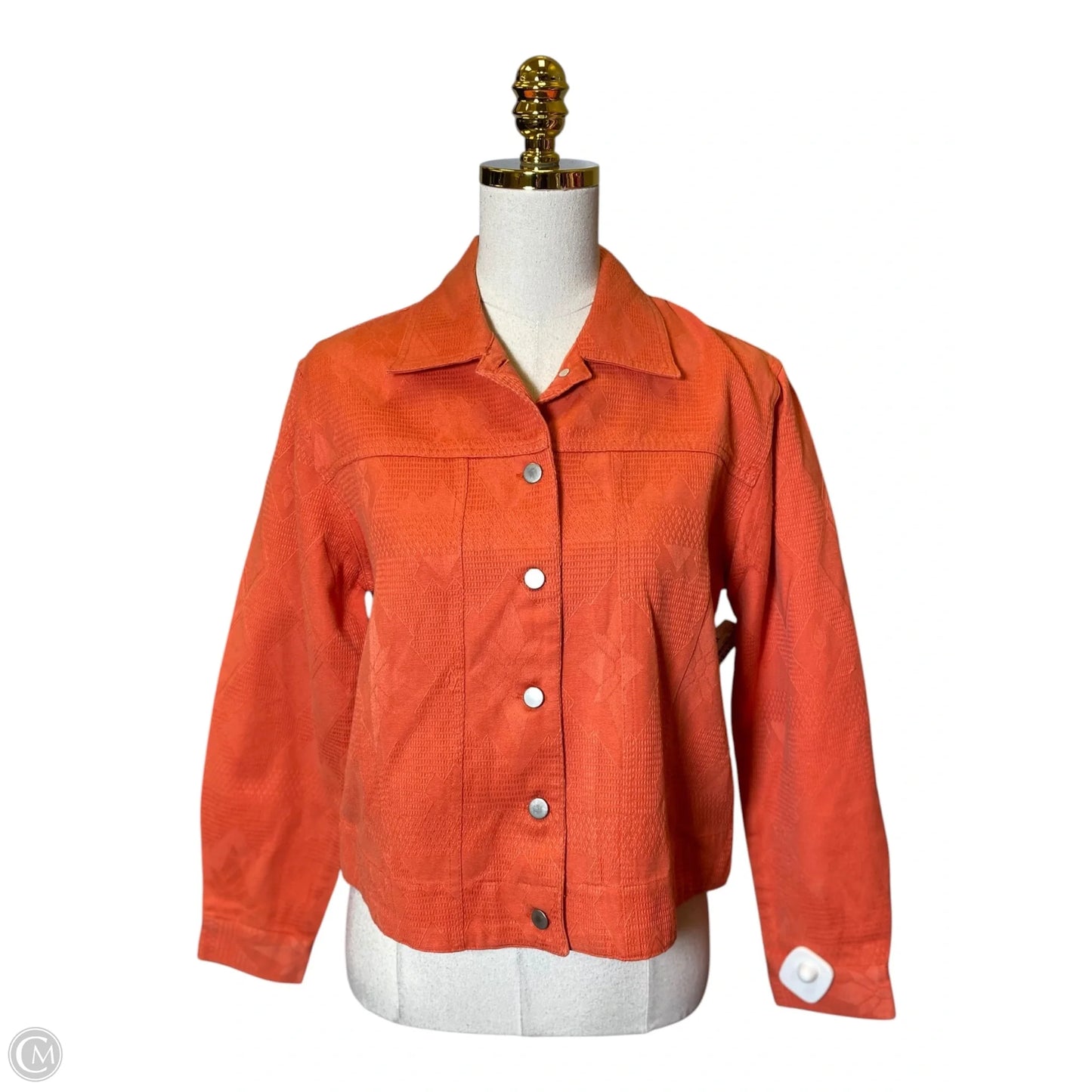 Jacket Denim By Coldwater Creek In Orange, Size: M