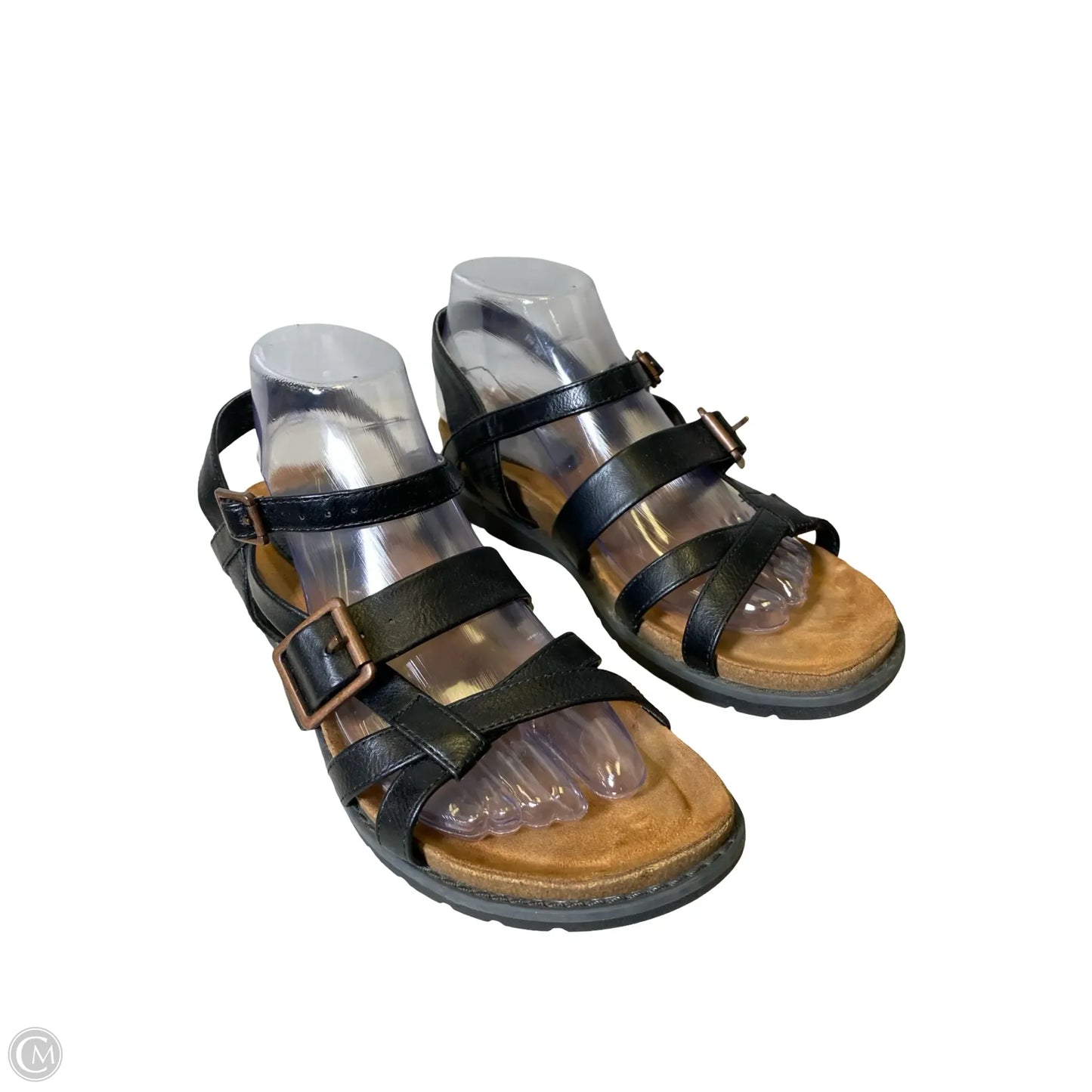 Shoes Flats By Clothes Mentor In Black, Size: 8.5