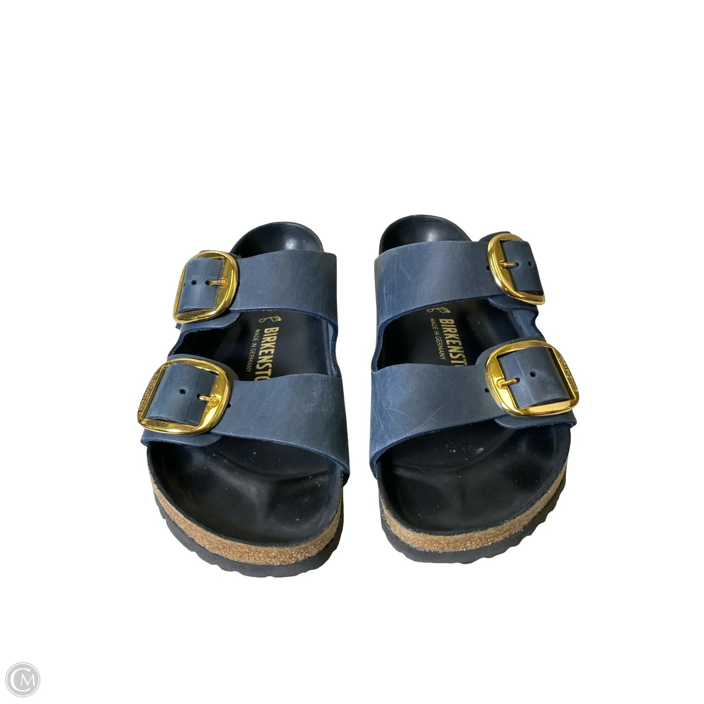 Sandals Flats By Birkenstock In Navy, Size: 8