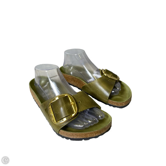 Sandals Flats By Birkenstock In Green, Size: 8