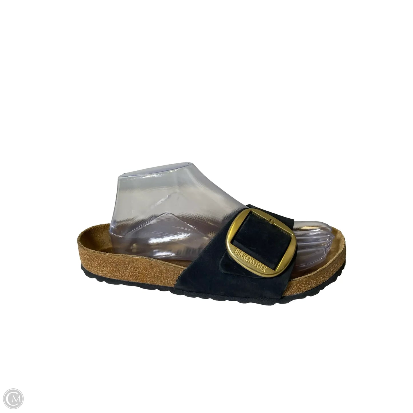 Sandals Flats By Birkenstock In Black, Size: 8