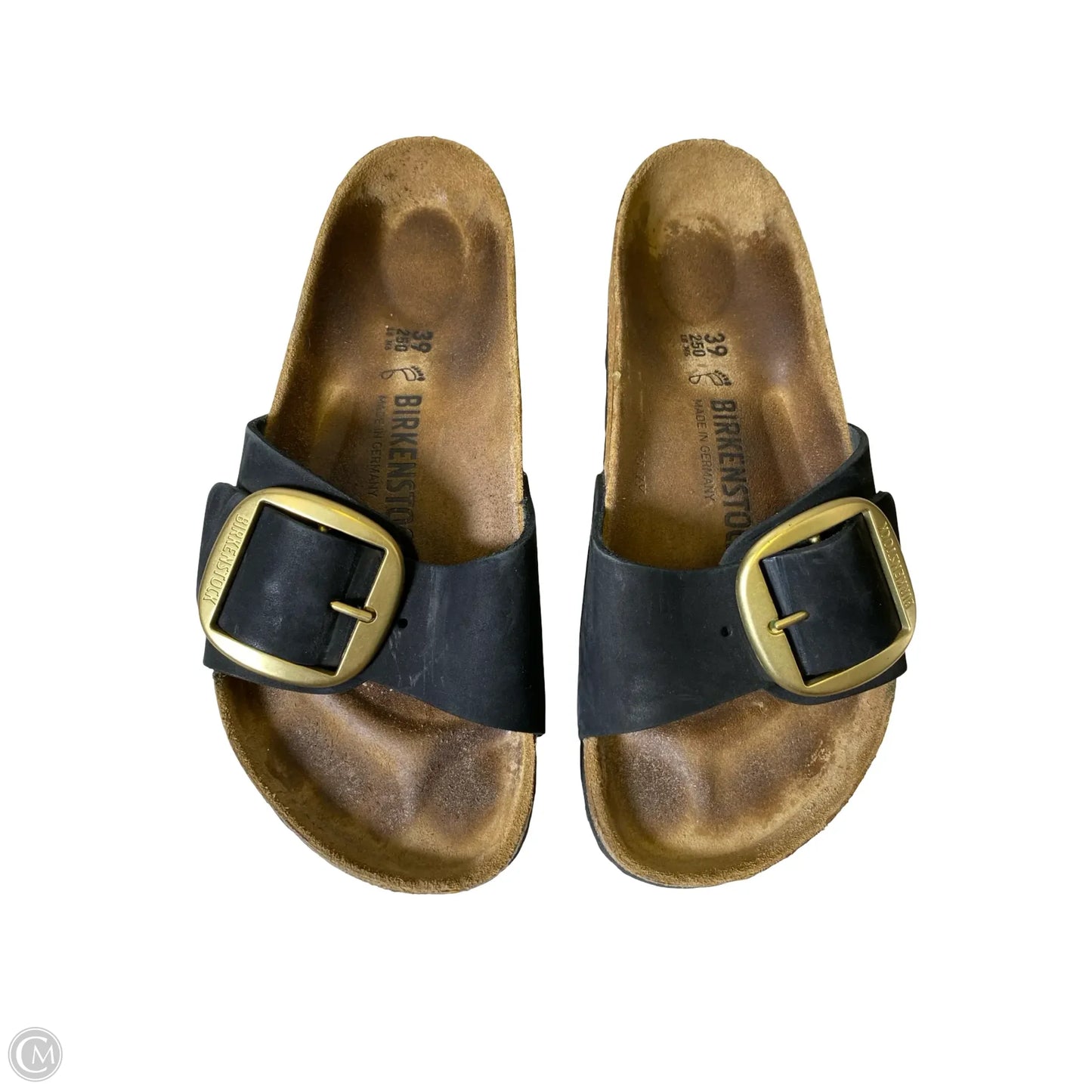 Sandals Flats By Birkenstock In Black, Size: 8