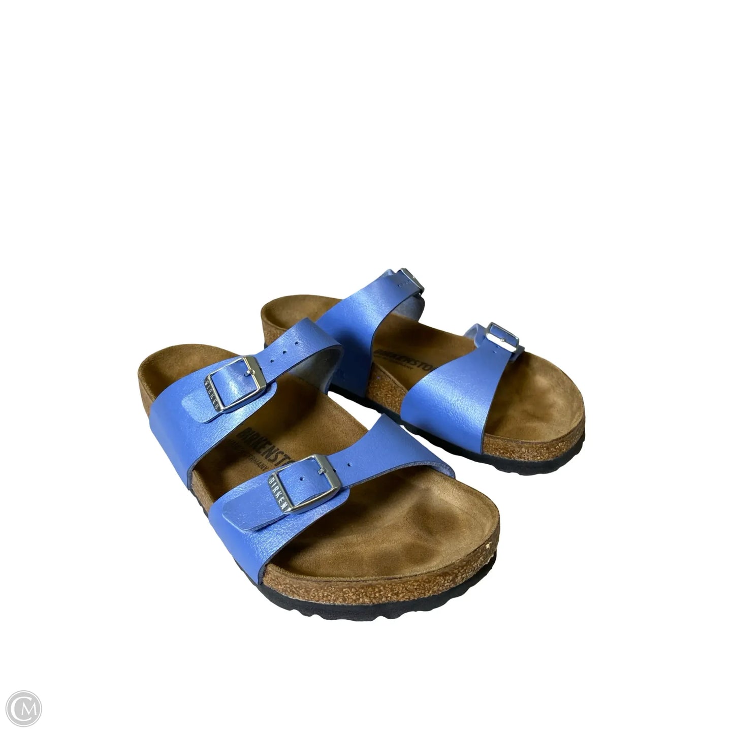 Sandals Flats By Birkenstock In Blue, Size: 8