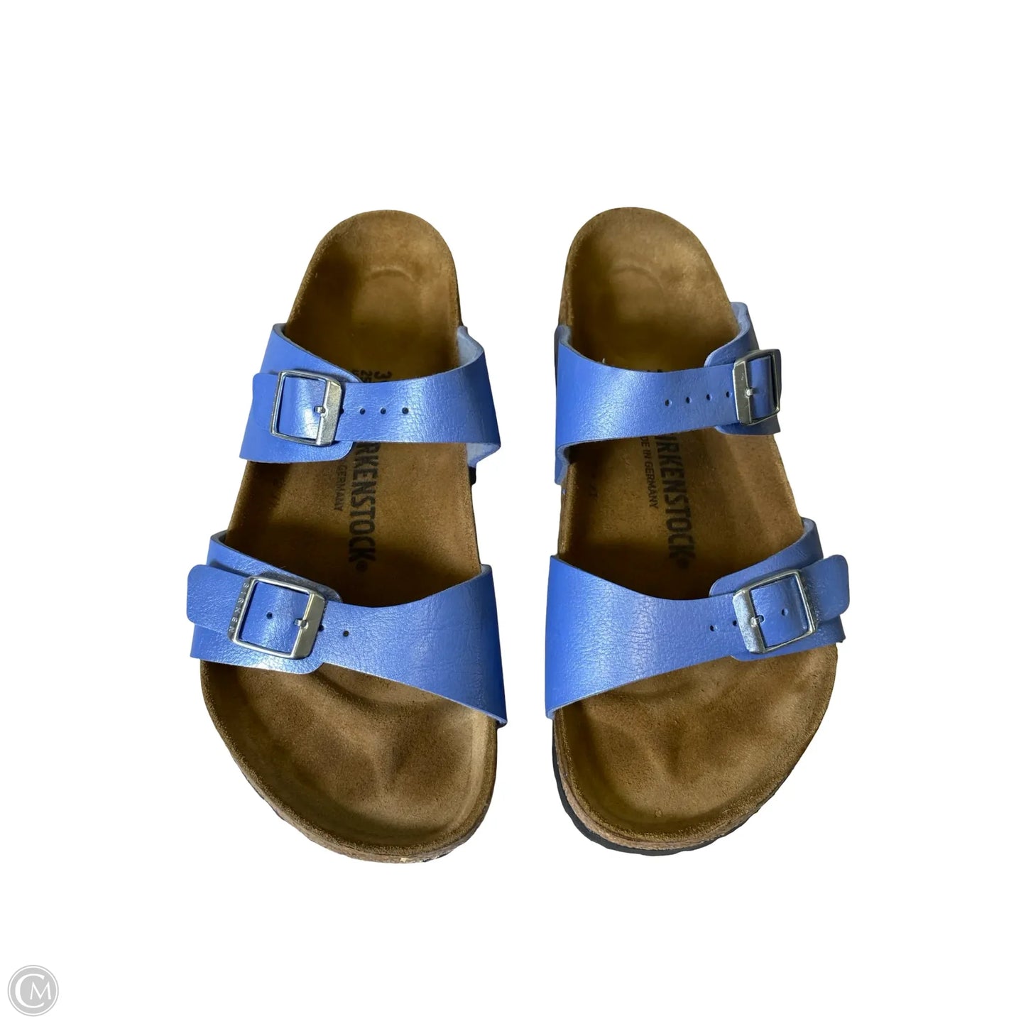 Sandals Flats By Birkenstock In Blue, Size: 8