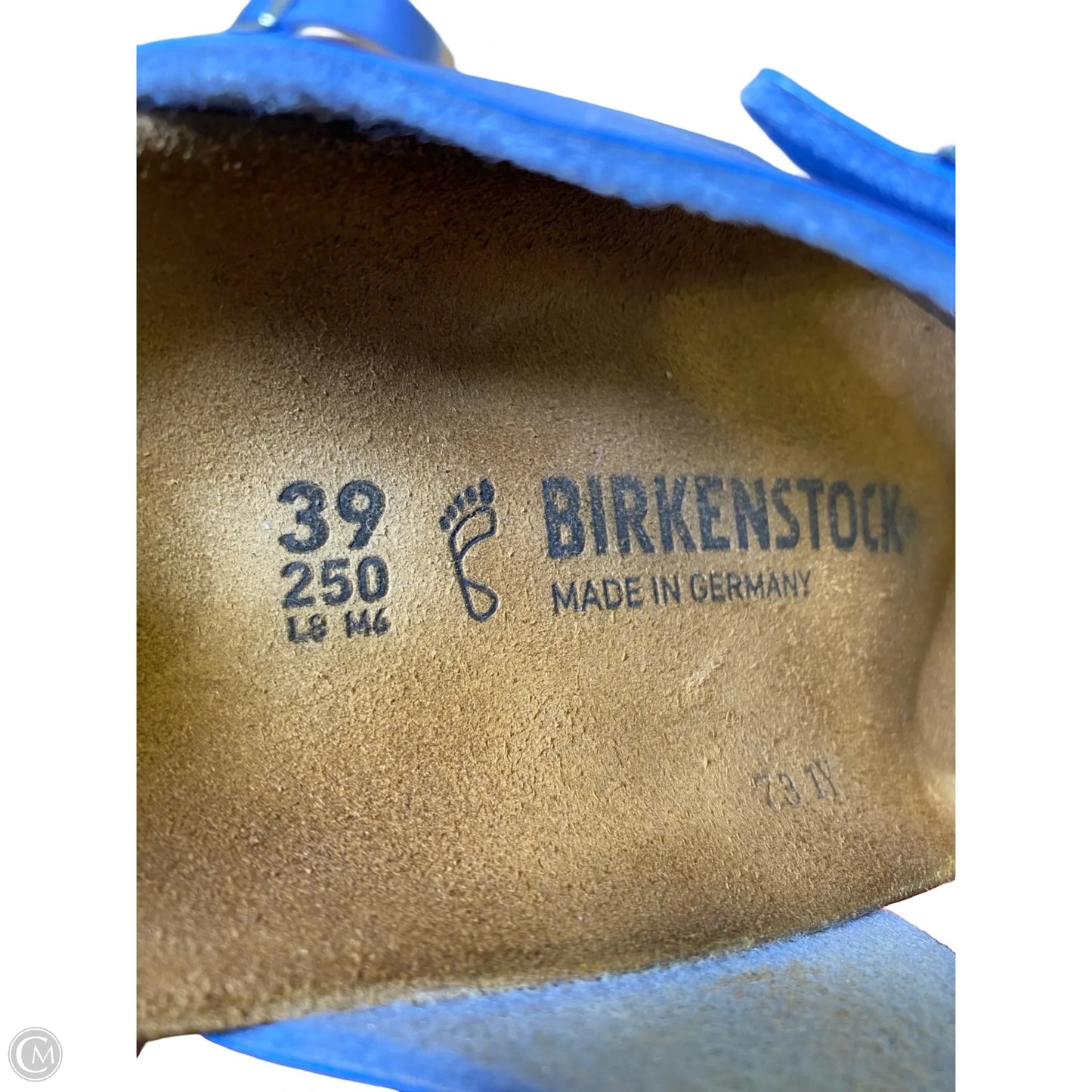 Sandals Flats By Birkenstock In Blue, Size: 8