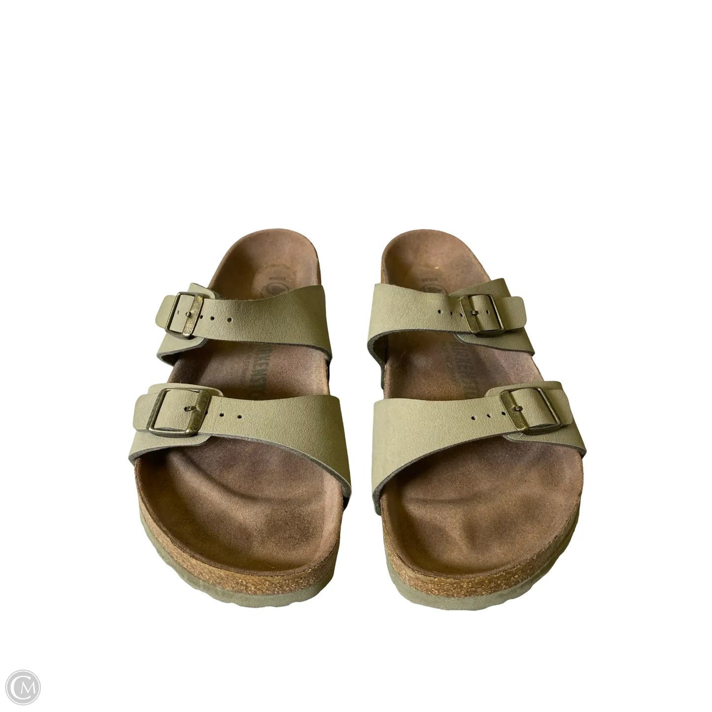 Sandals Flats By Birkenstock In Green, Size: 8