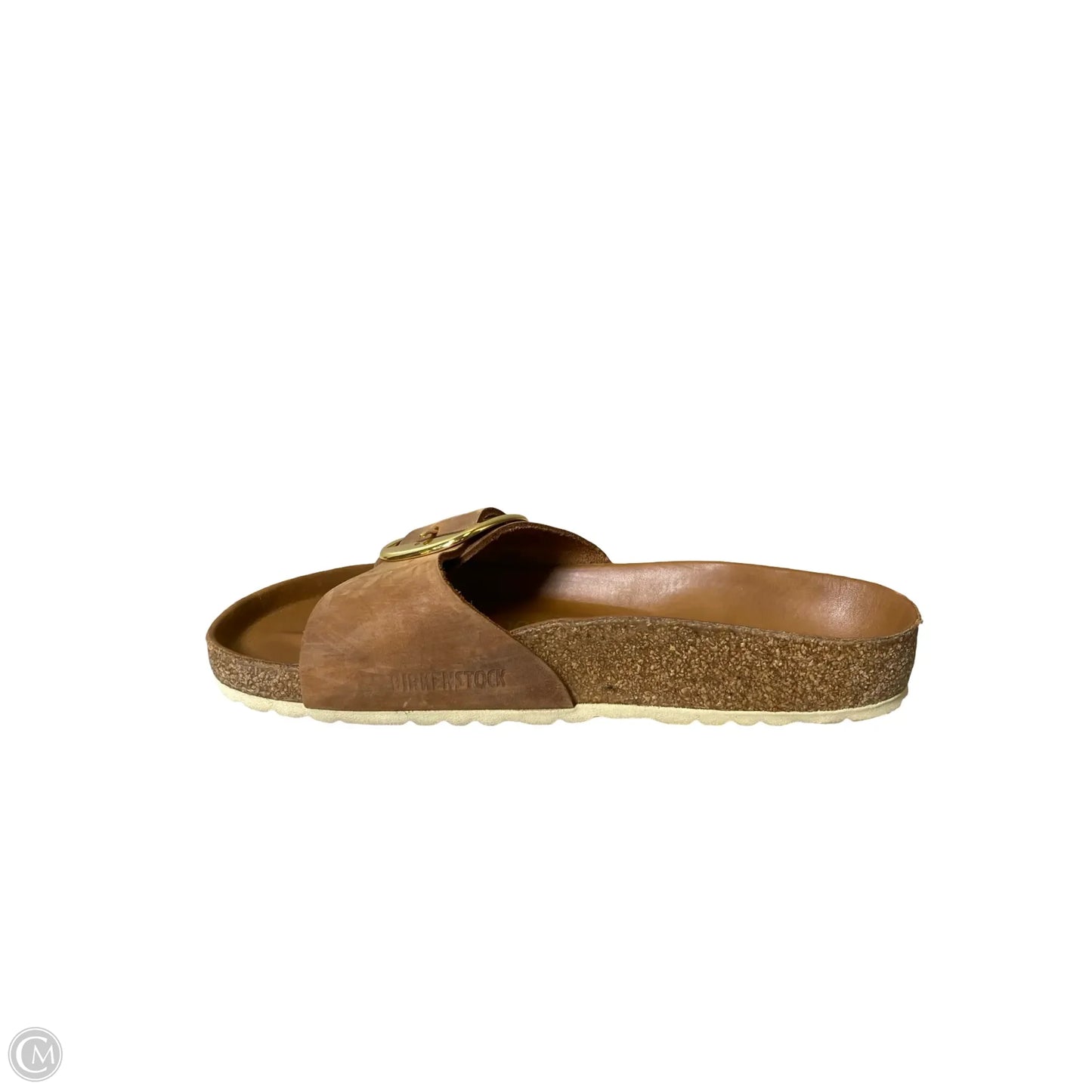 Sandals Flats By Birkenstock In Brown, Size: 8