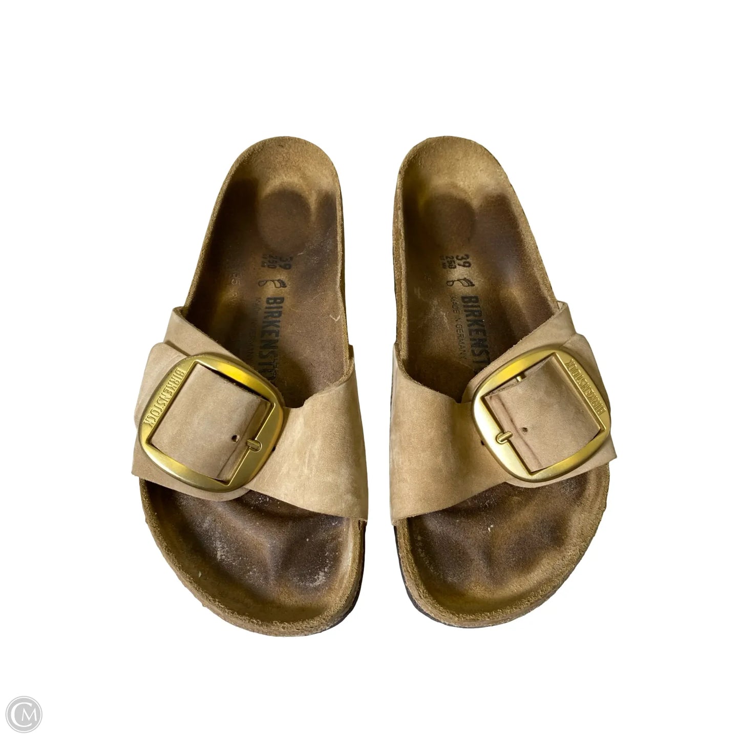 Sandals Flats By Birkenstock In Beige, Size: 8