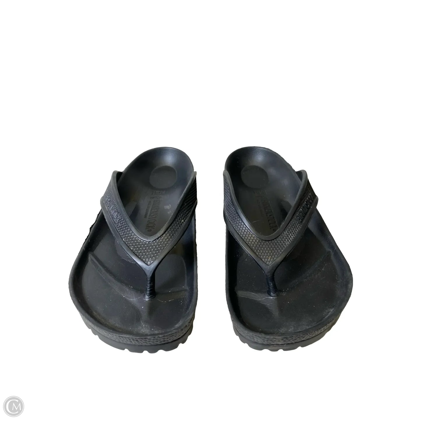 Sandals Flats By Birkenstock In Black, Size: 8