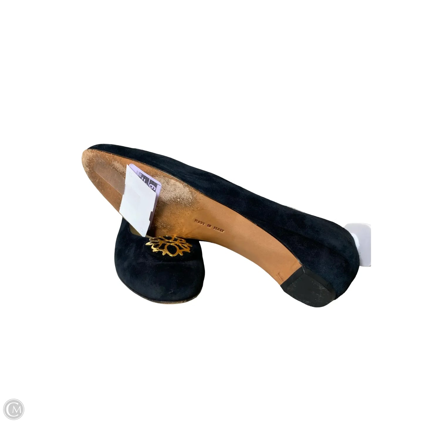 Shoes Luxury Designer By Ferragamo In Black, Size: 8