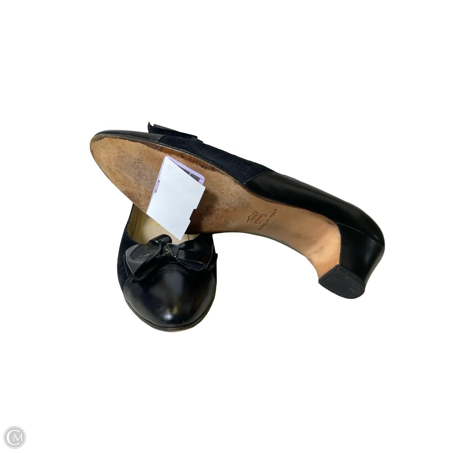 Shoes Luxury Designer By Ferragamo In Black, Size: 8