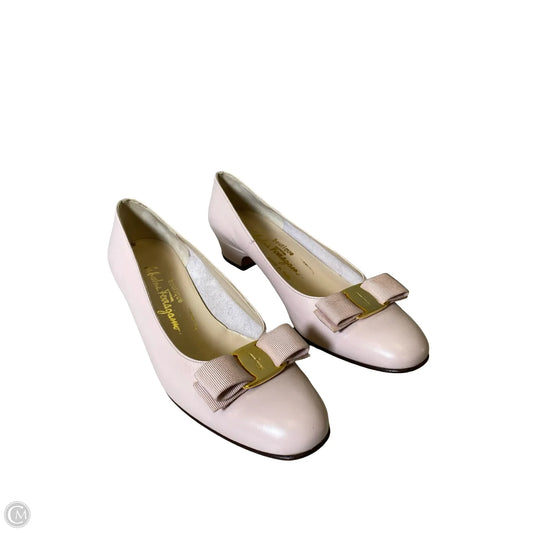 Shoes Luxury Designer By Ferragamo In Pink, Size: 8