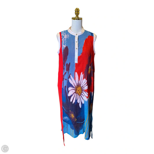 Dress Casual Midi By Clothes Mentor In Multi-colored, Size: Xl