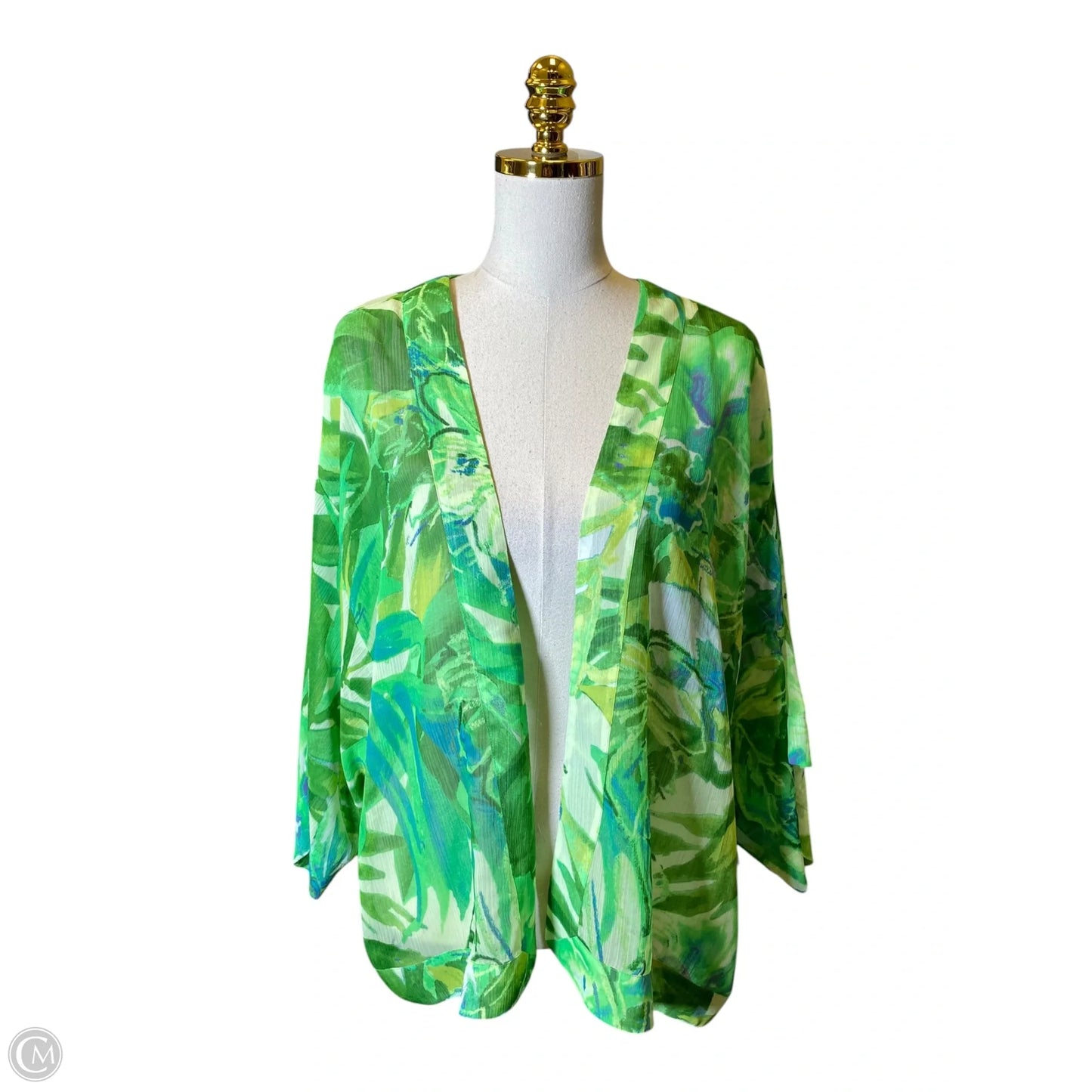 Cardigan By Chicos In Green, Size: L