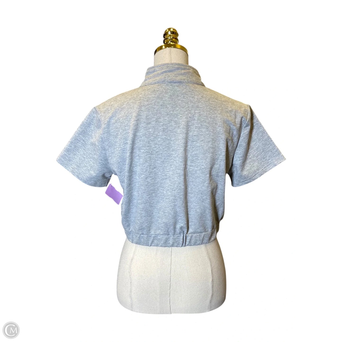 Top Short Sleeve By Clothes Mentor In Blue & Grey, Size: S
