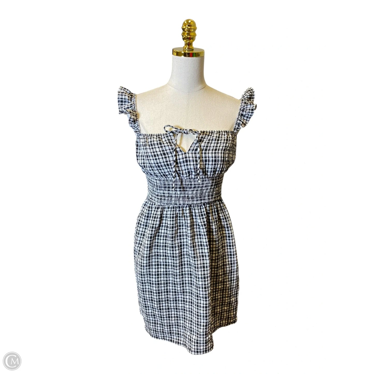 Dress Casual Midi By Wayf In Black & White, Size: Xs