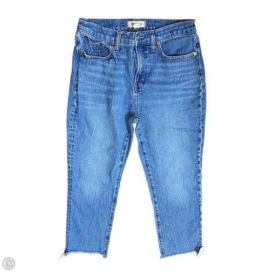 Jeans Straight By Madewell In Blue Denim, Size: 6