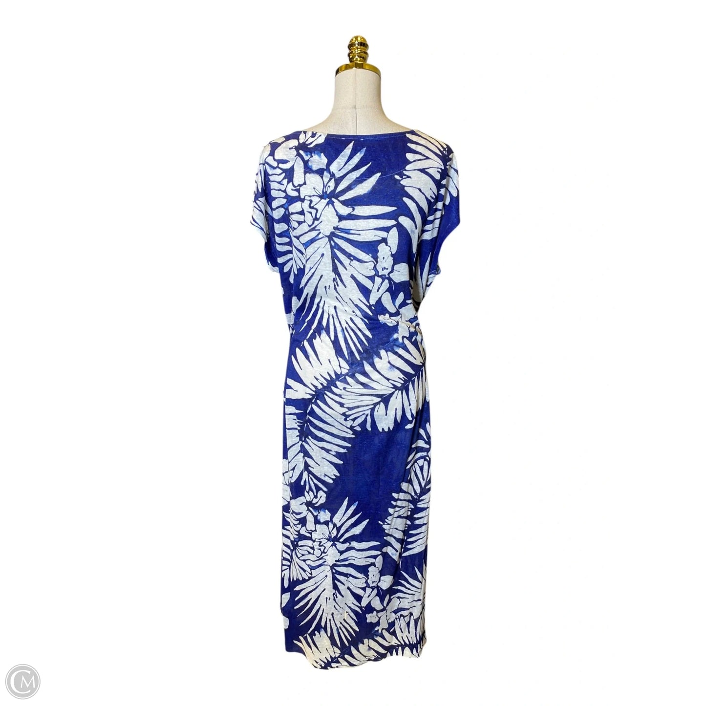 Dress Casual Maxi By Polo Ralph Lauren In Black & White, Size: Xl