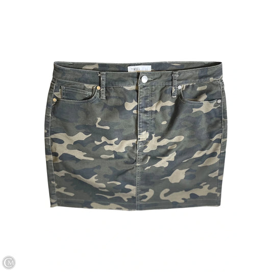 Skirt Midi By Clothes Mentor In Camouflage Print, Size: 12