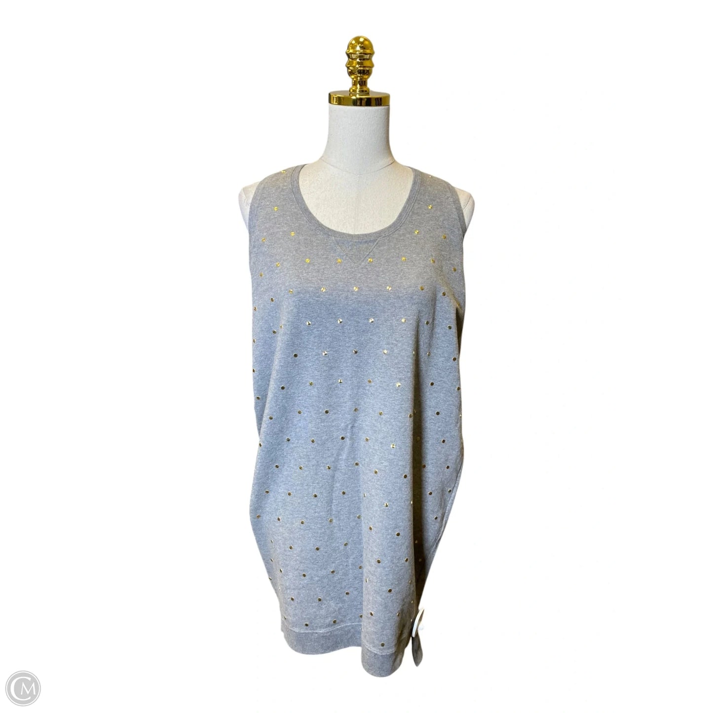 Dress Casual Midi By Clothes Mentor In Grey, Size: L