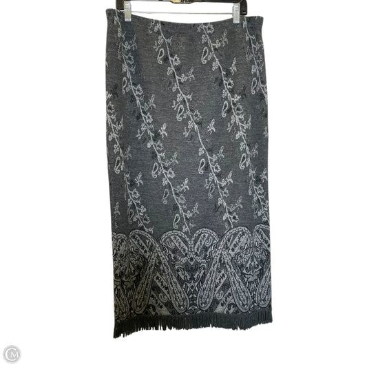 Skirt Maxi By Clothes Mentor In Grey, Size: L