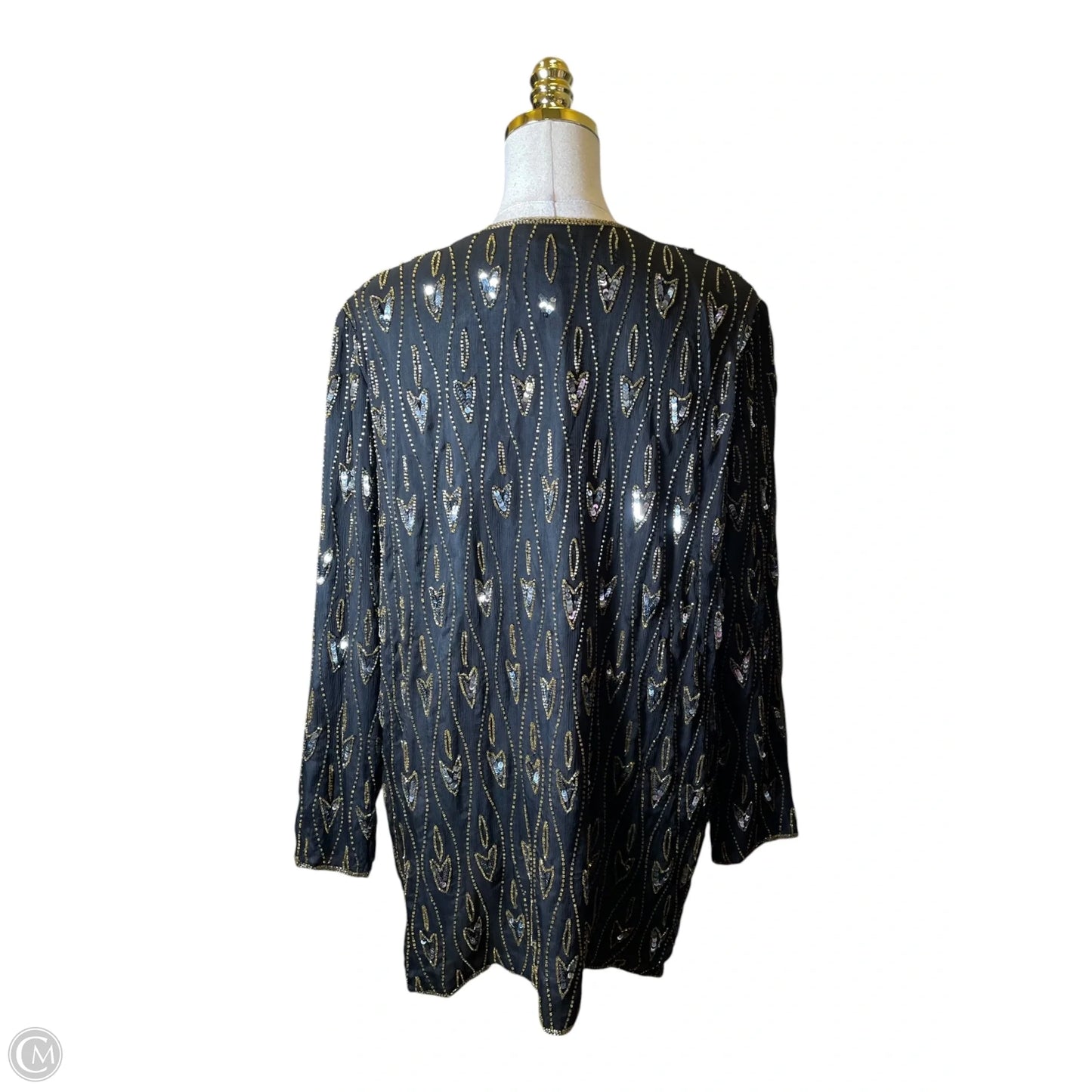 Cardigan By Clothes Mentor In Black & Brown, Size: M