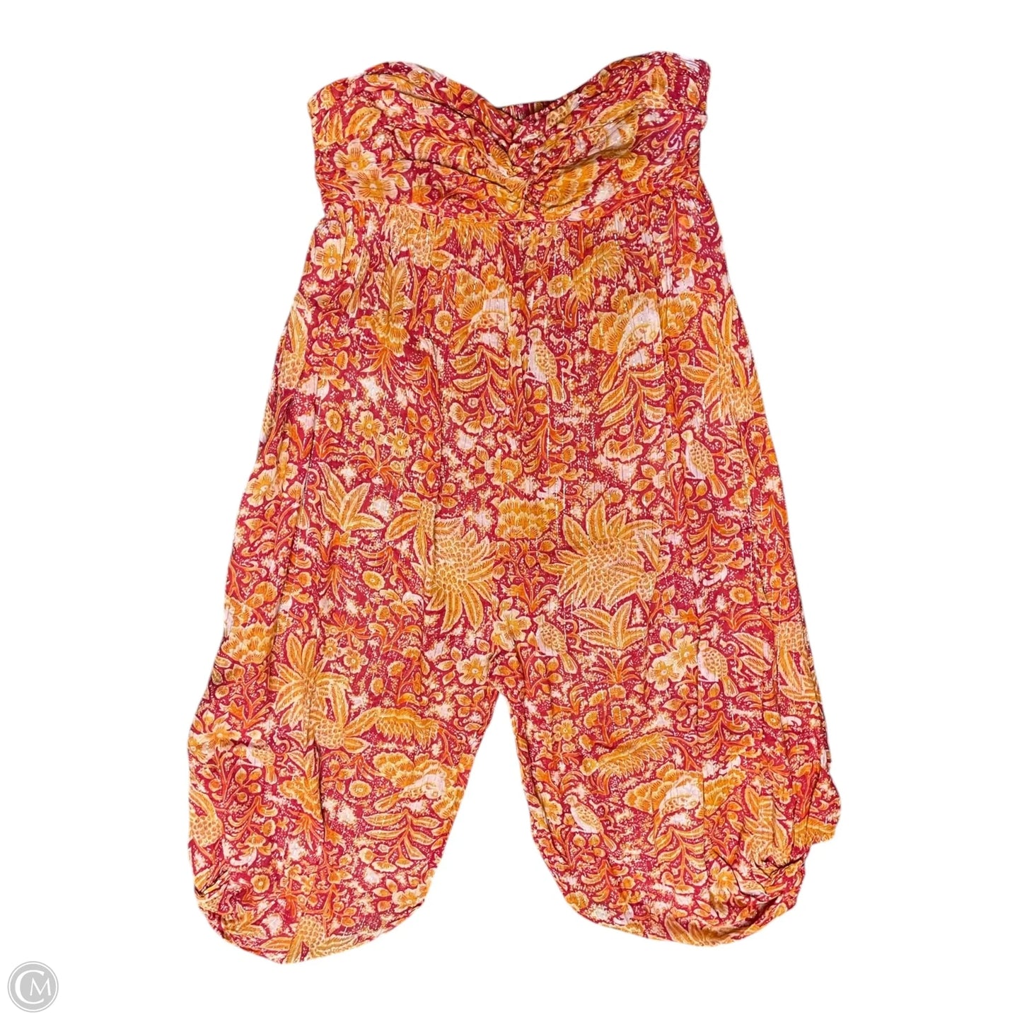 Jumpsuit By Anthropologie In Orange & Pink, Size: Mp