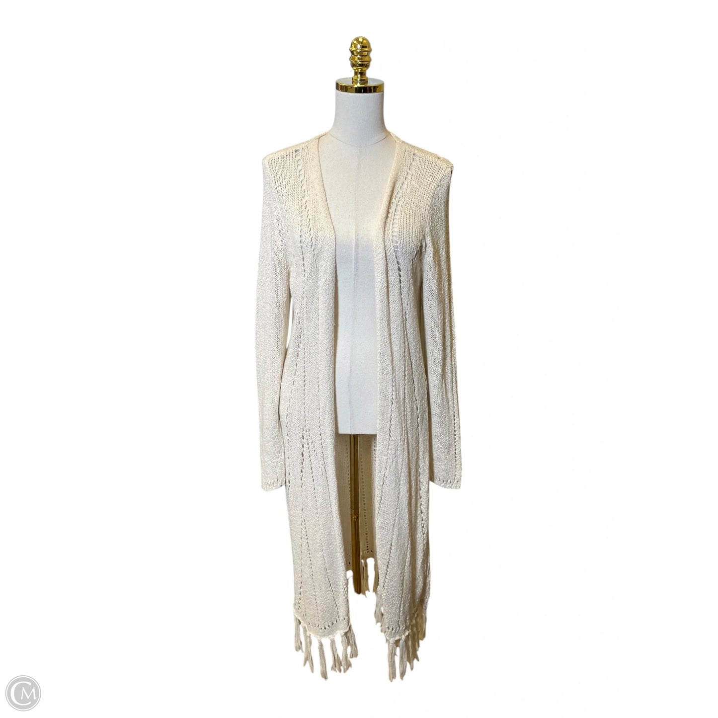 Cardigan By Chicos In Cream, Size: L