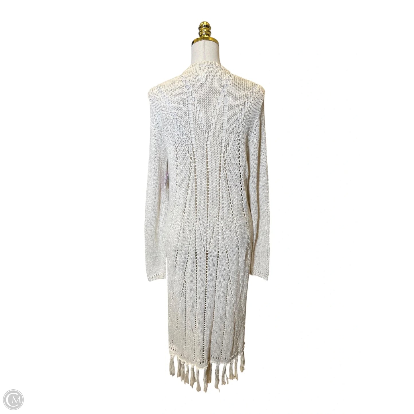 Cardigan By Chicos In Cream, Size: L