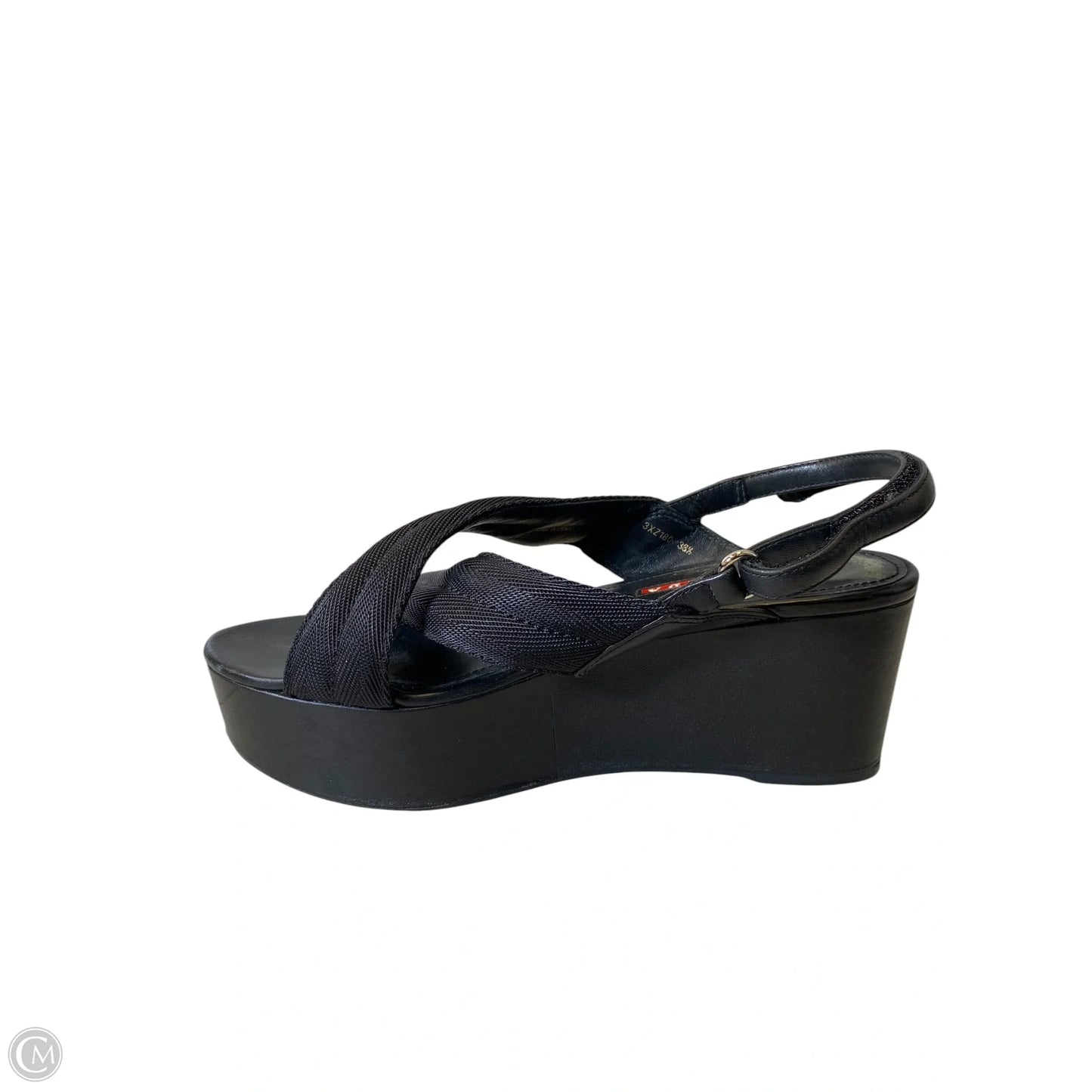 Shoes Luxury Designer By Prada In Black, Size: 8