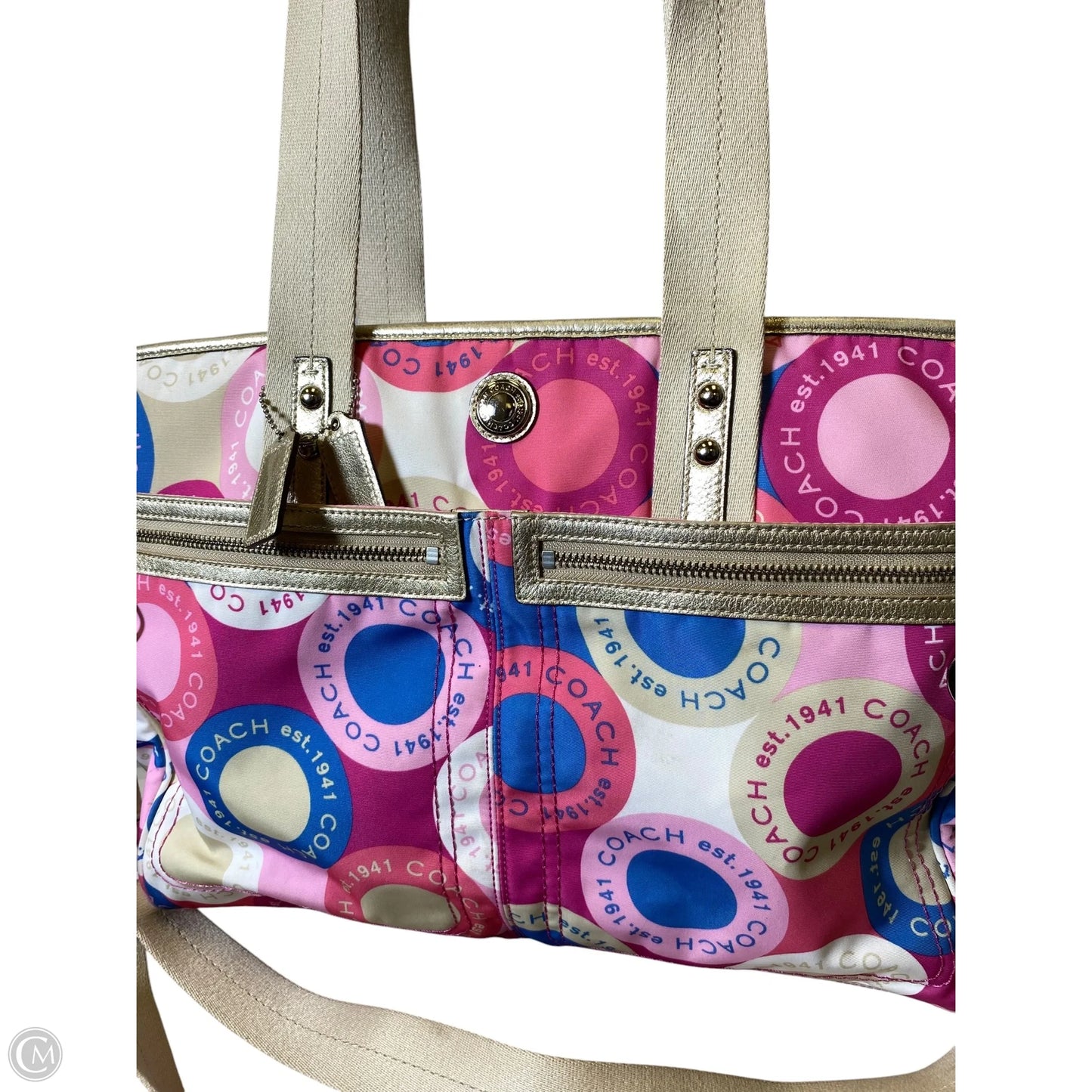 Handbag Designer By Coach, Size: Large