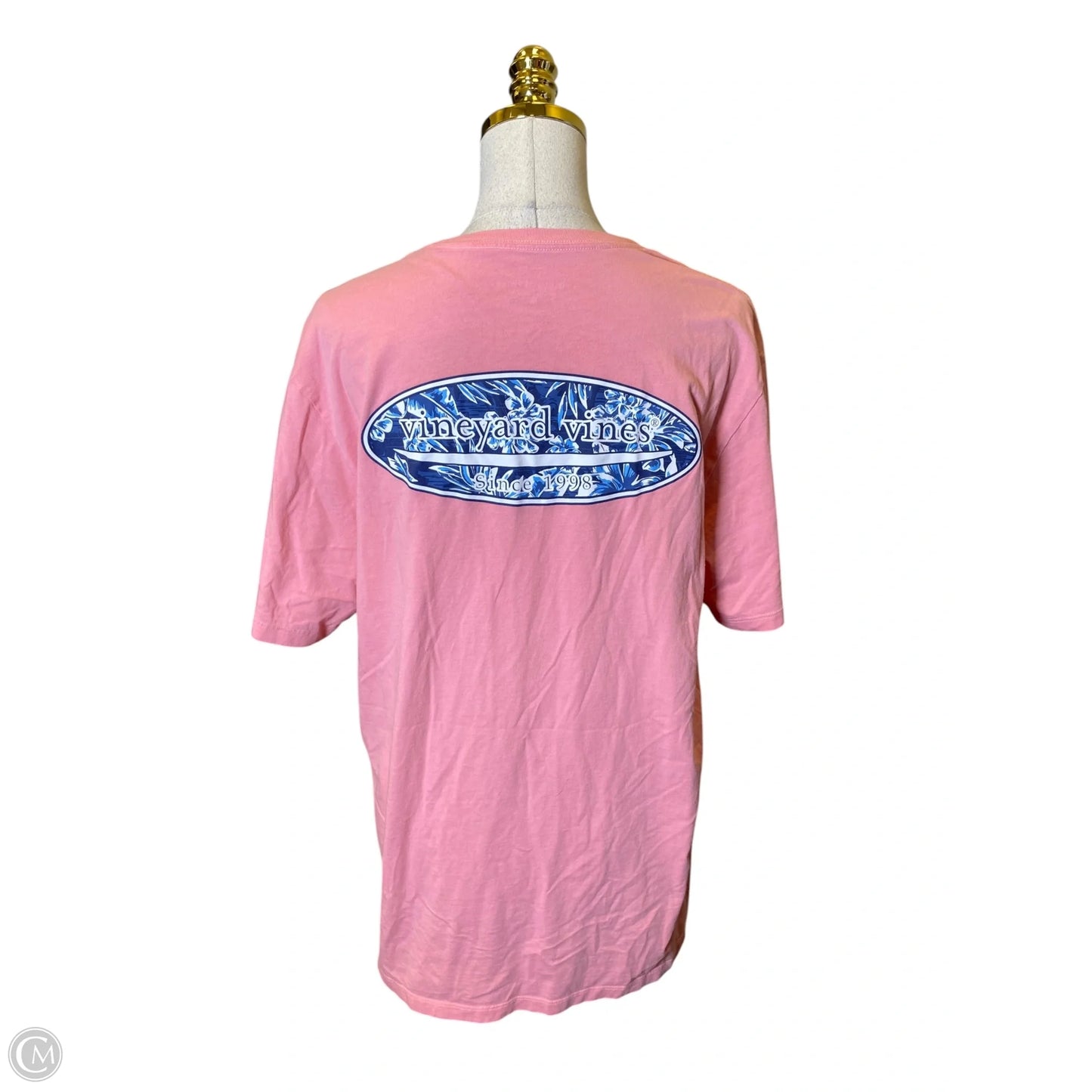 Top Short Sleeve By Vineyard Vines In Pink, Size: M