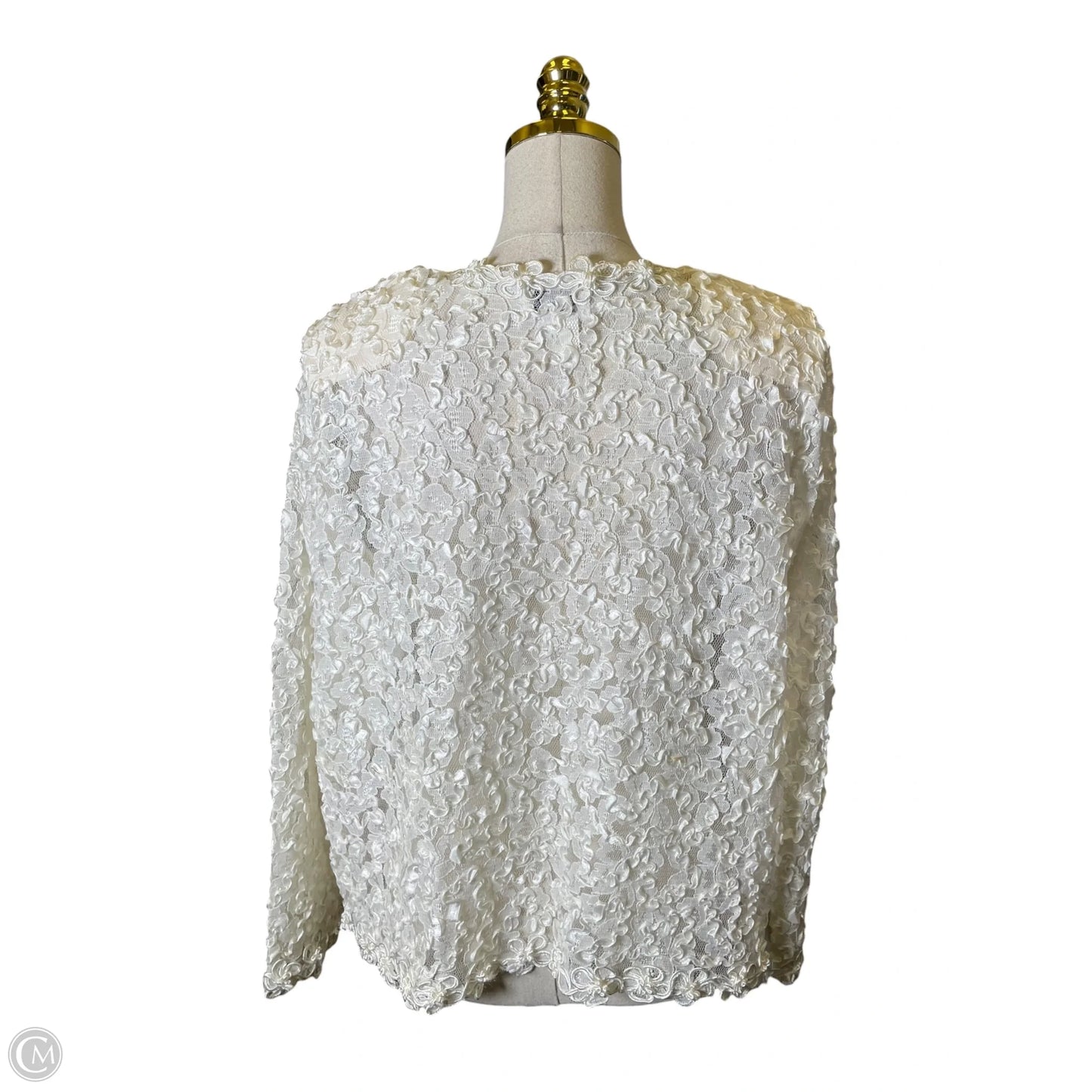 Blazer By Clothes Mentor In Cream, Size: L
