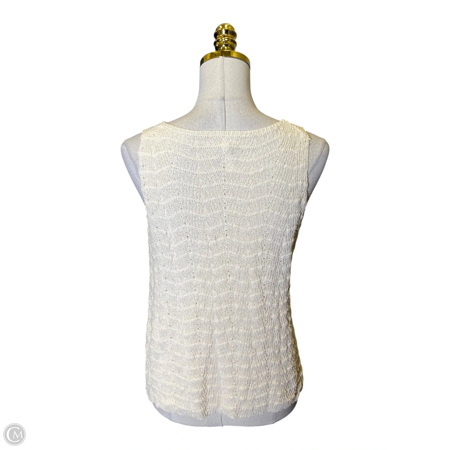 Top Sleeveless By Wishlist In Cream, Size: L