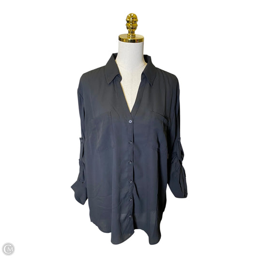 Top Long Sleeve By Maurices In Black, Size: 2x