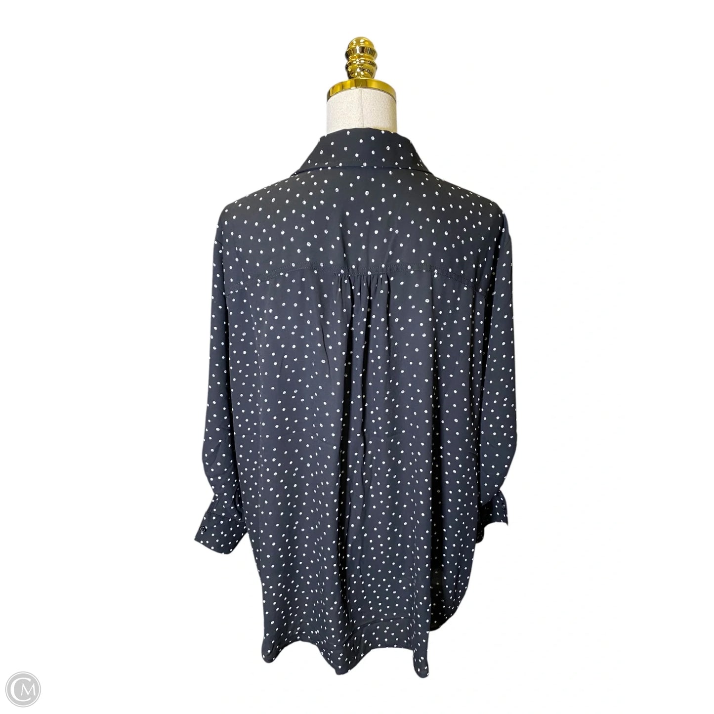 Top Long Sleeve By Maurices In Black & White, Size: 2x