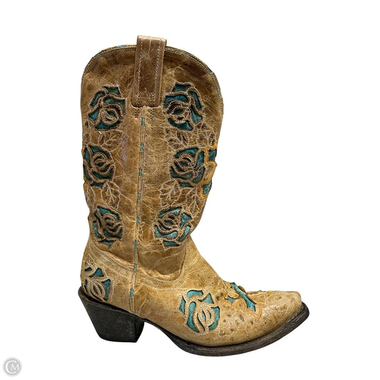 Boots Western By Corral In Blue & Brown, Size: 6.5