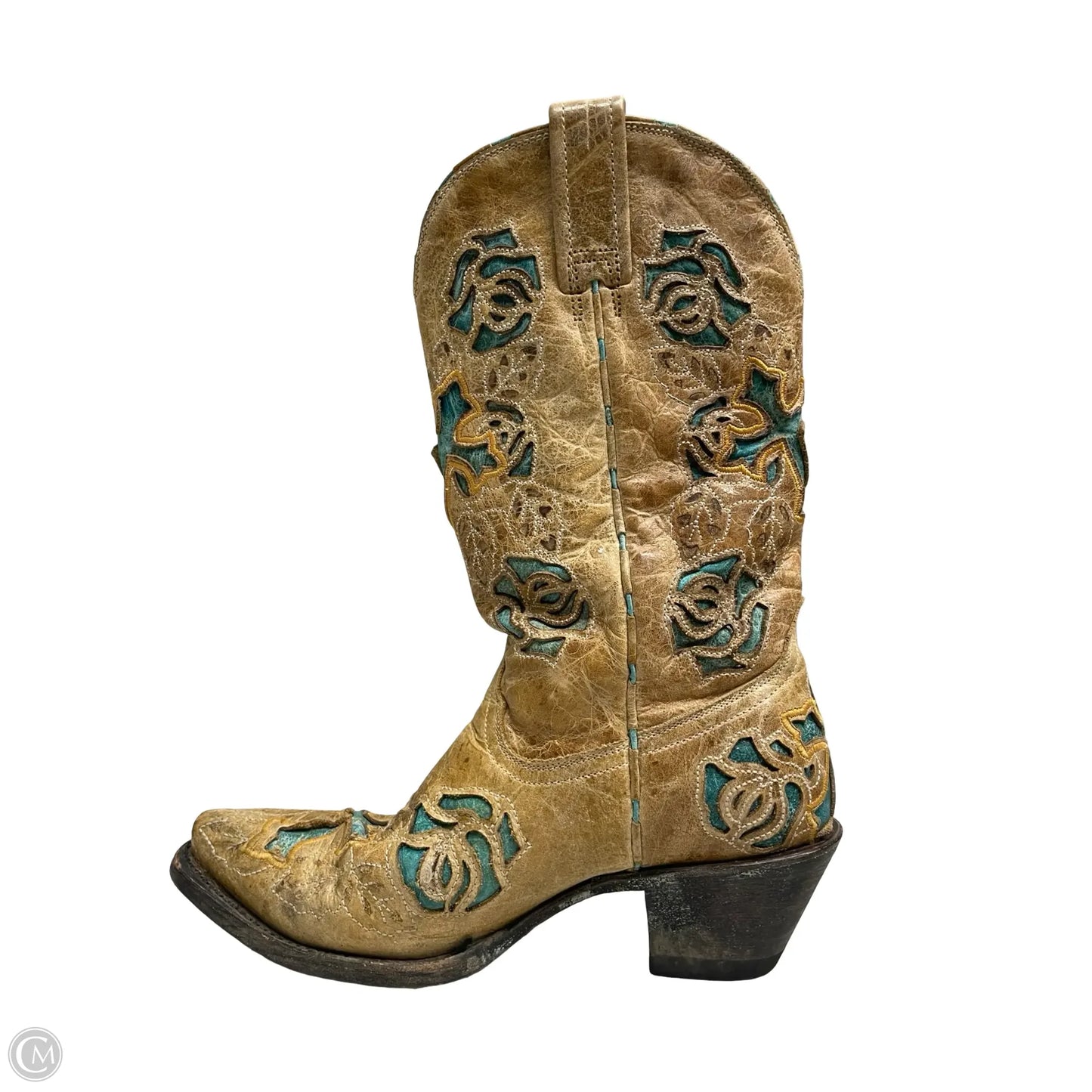 Boots Western By Corral In Blue & Brown, Size: 6.5