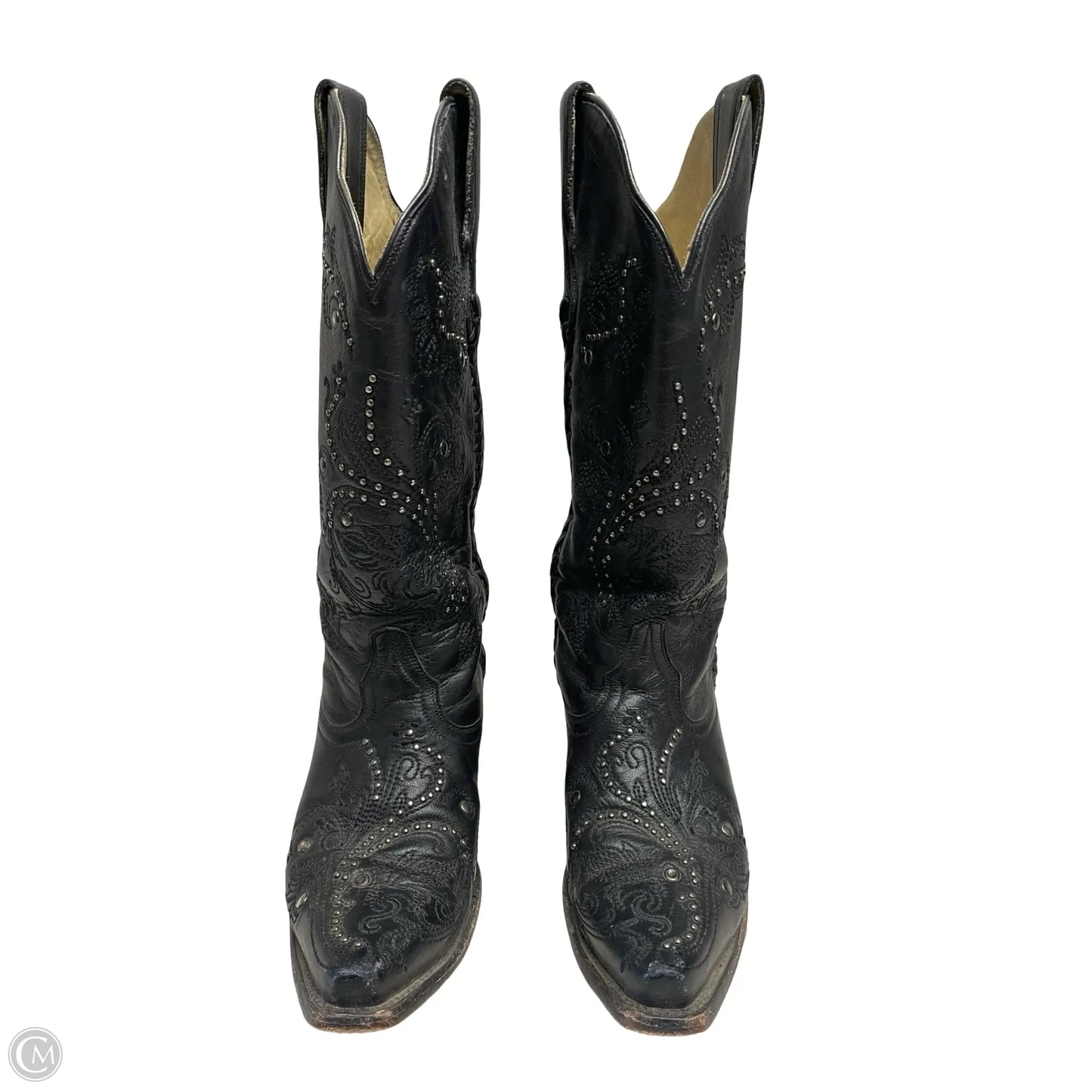 Boots Western By Corral In Black & Silver, Size: 6