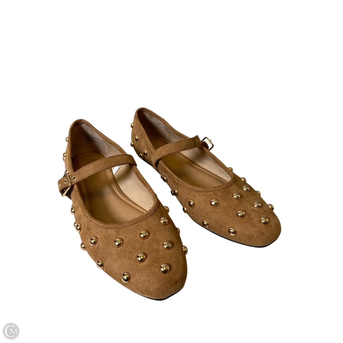 Shoes Flats By Universal Thread In Brown & Gold, Size: 11