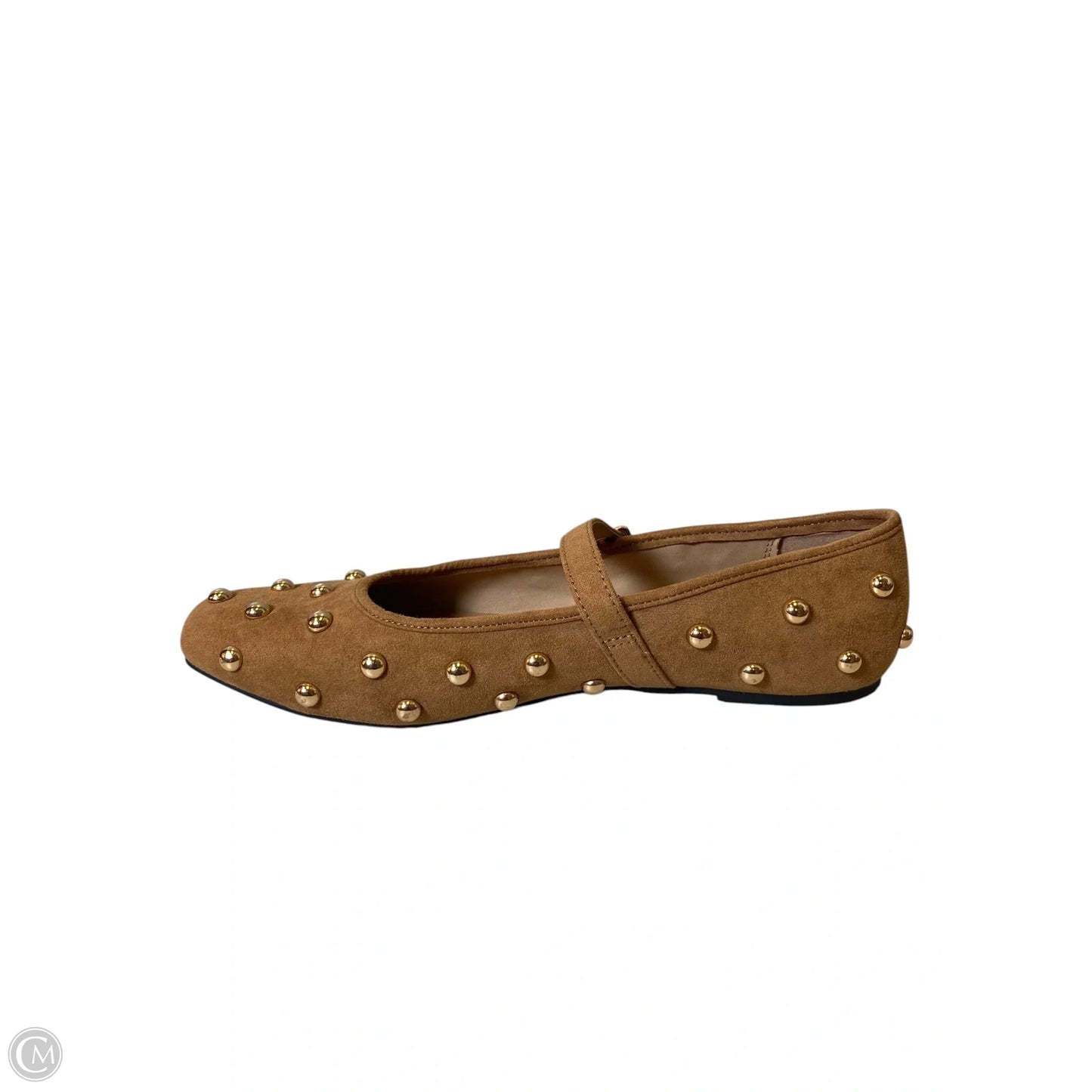 Shoes Flats By Universal Thread In Brown & Gold, Size: 11