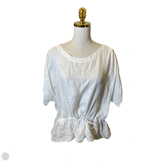 Top Short Sleeve By Cloth & Stone In White, Size: Xl