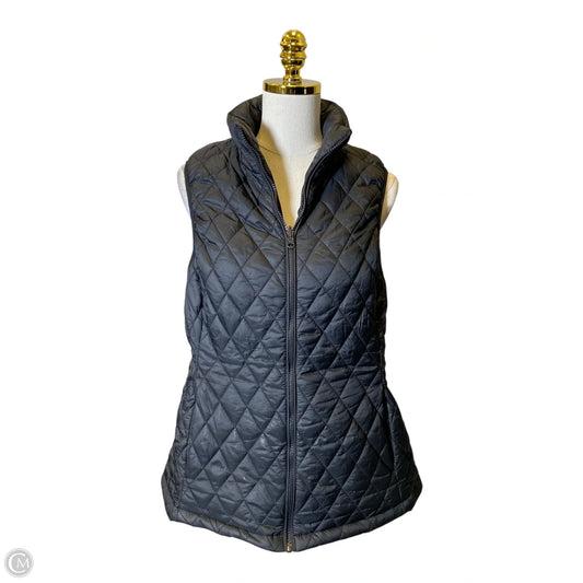 Vest Puffer & Quilted By Lands End In Black, Size: L