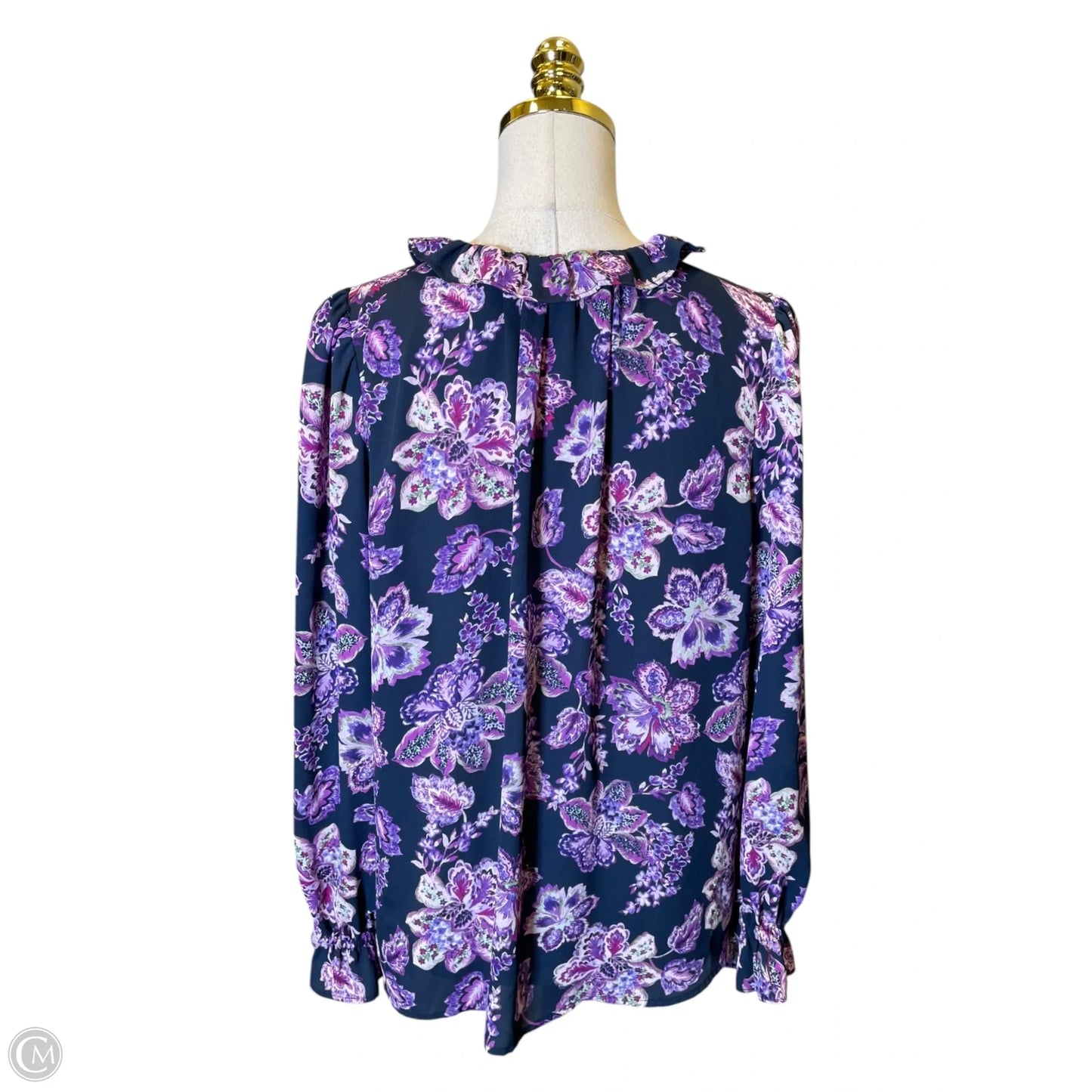 Top Long Sleeve By Loft In Purple, Size: Lp