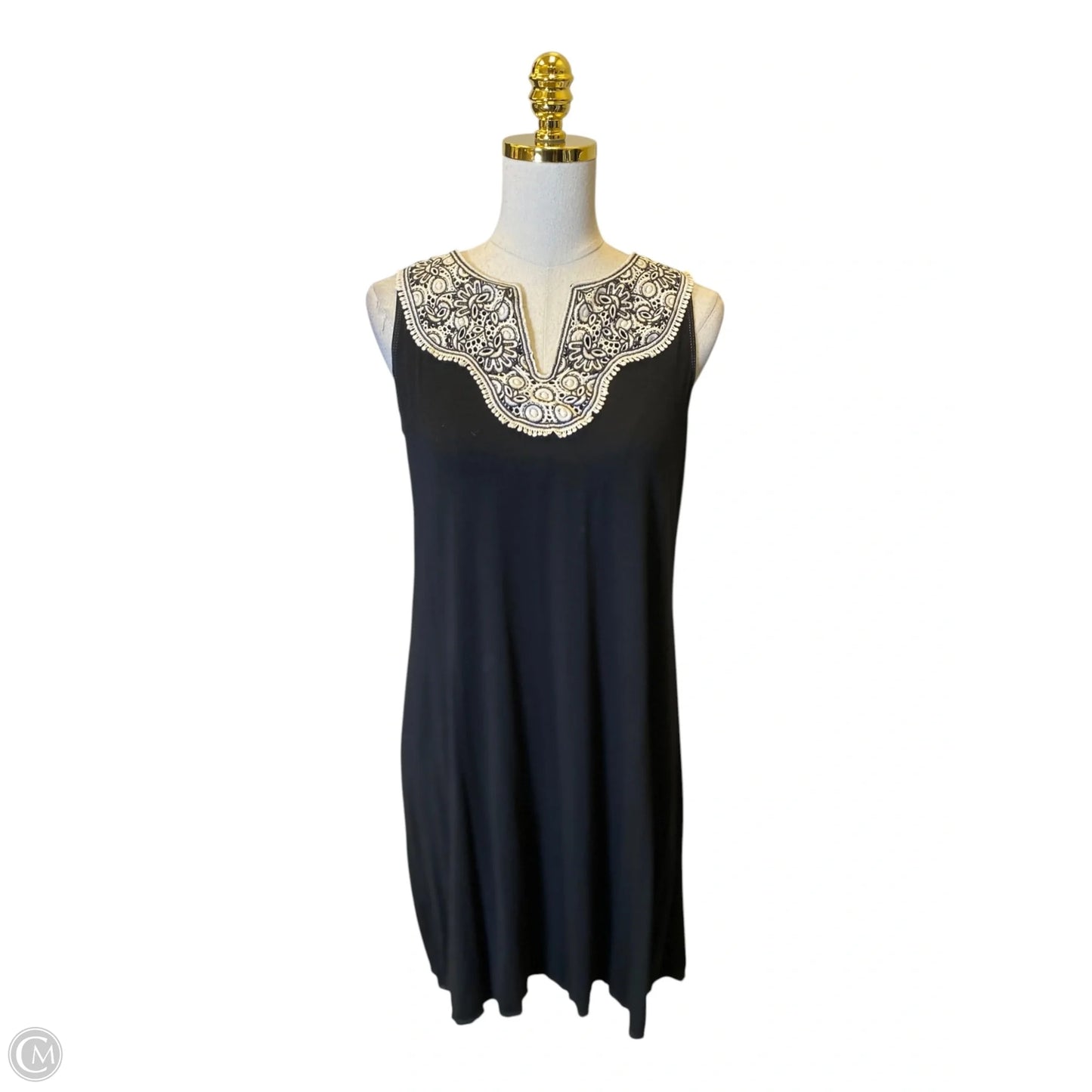 Dress Casual Midi By Max Studio In Black & Cream, Size: S