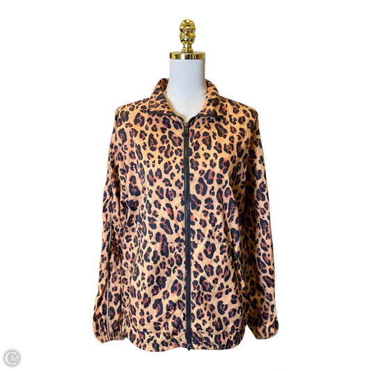 Athletic Jacket By Fabletics In Animal Print, Size: M